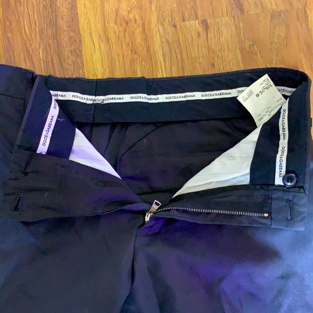 Black Dolce & Gabbana wool and silk pants -slim fit size 50 - PRICE FIRM